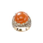 Load image into Gallery viewer, Orange Moonstone Cocktail Ring
