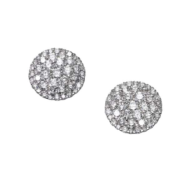 Round Diamond Cluster Earring