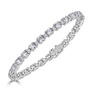 Round Prong Set Diamond Bracelet