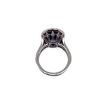 Load image into Gallery viewer, Oval Tanzanite &amp; Diamond Halo Ring
