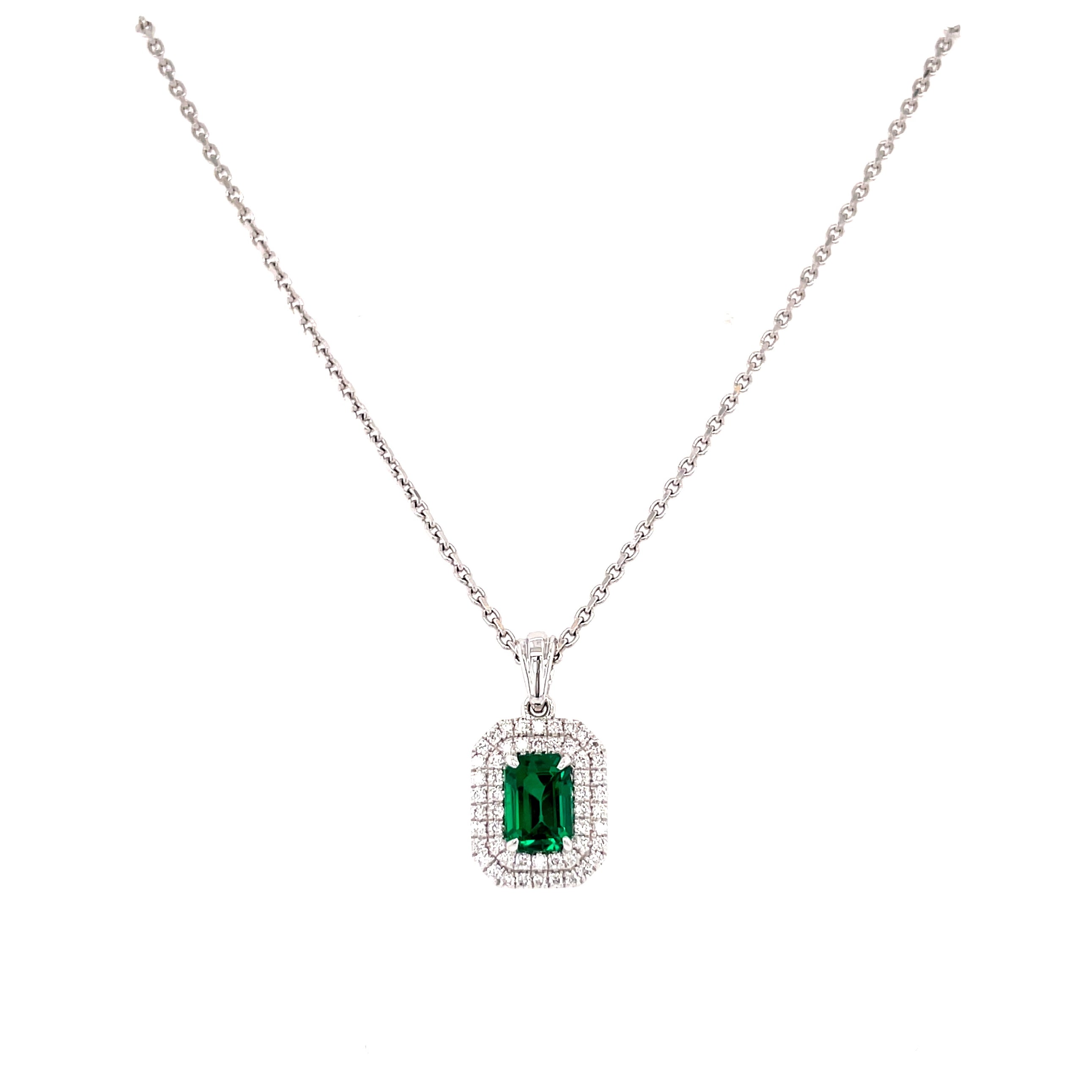 Emerald & Diamond Pendant