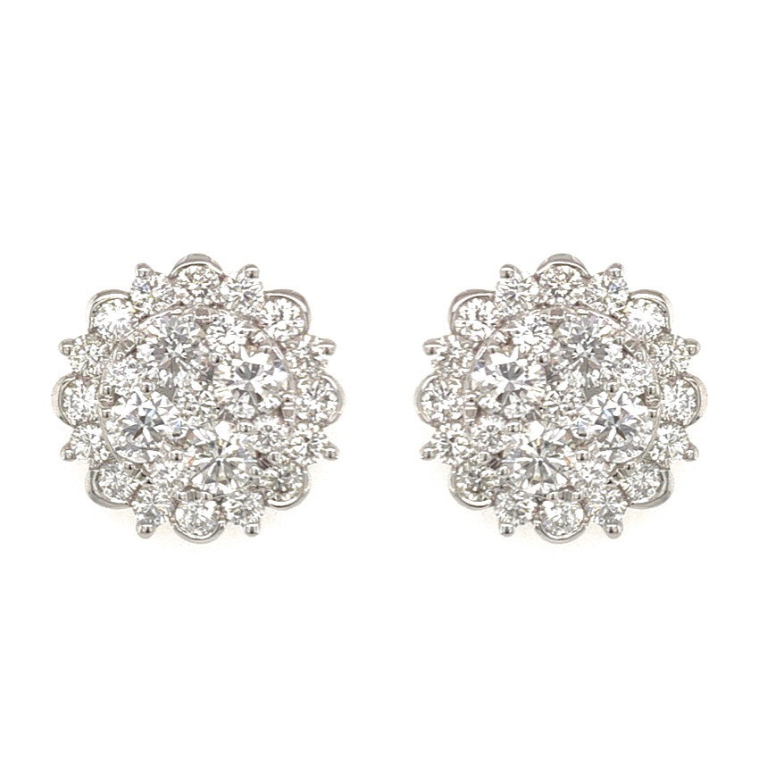 Cynthia Diamond Cluster Earring – Pico Jewelry