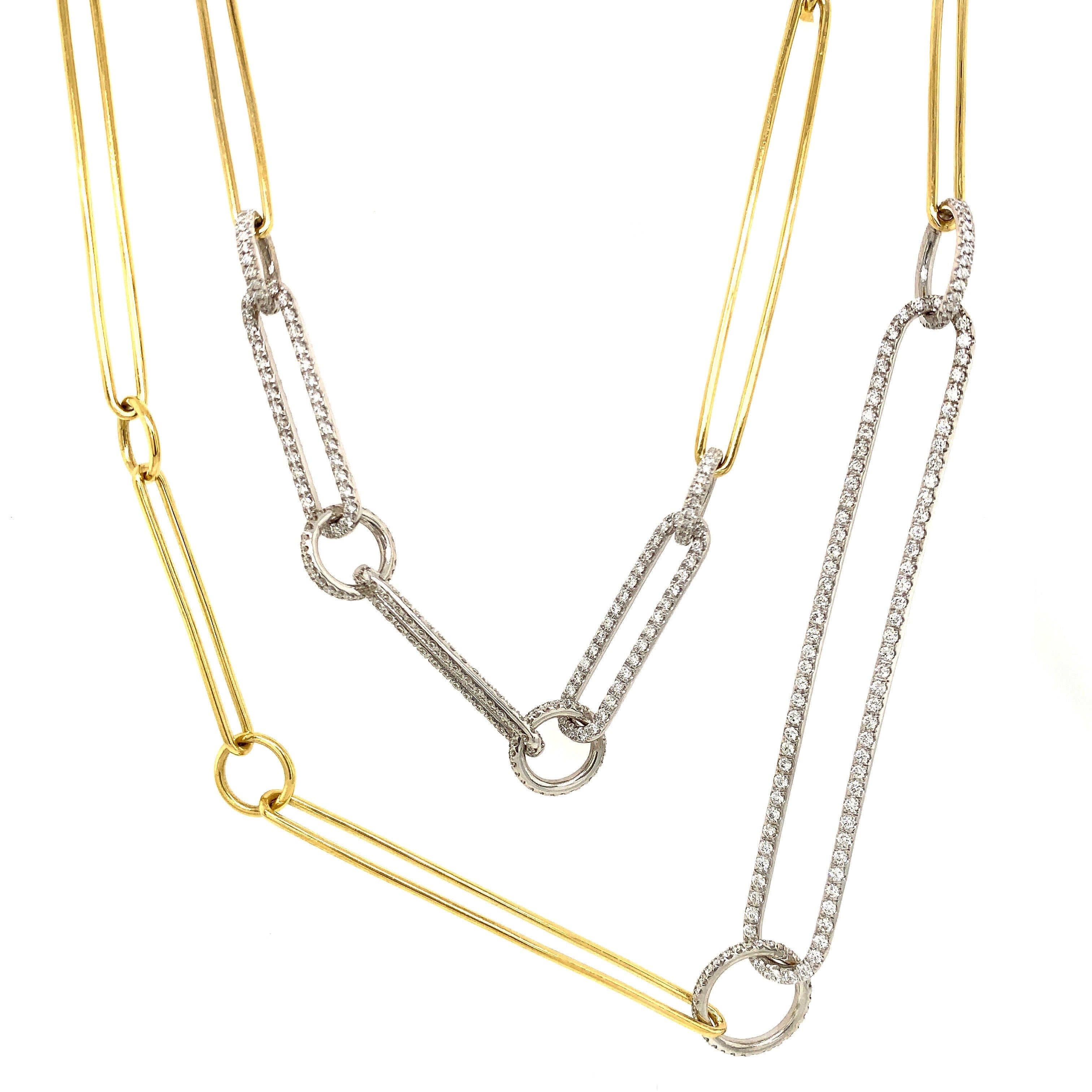 Two-Tone Mixed Chain l | Hayley Style