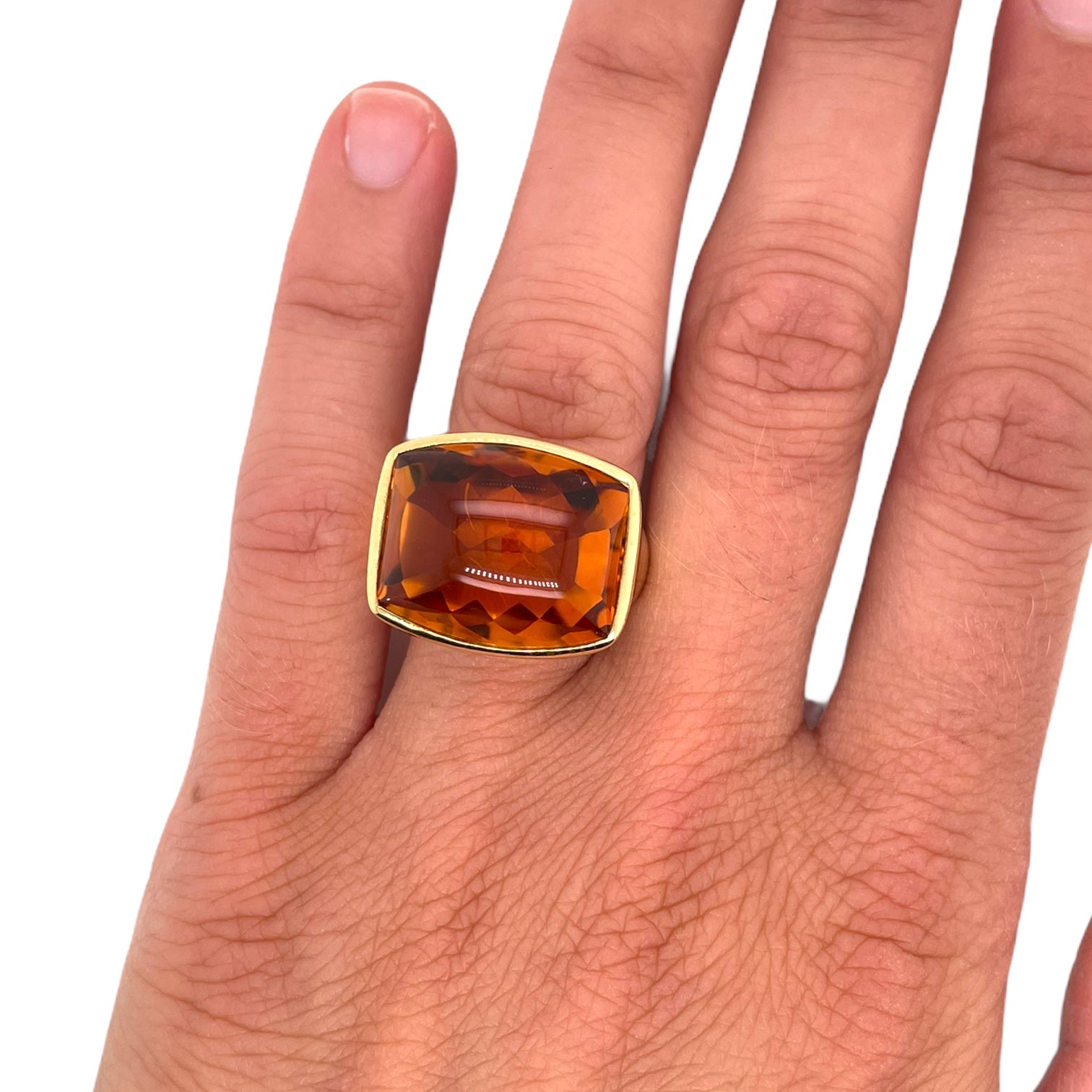 Citrine Bezel Ring