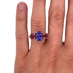 Load image into Gallery viewer, Tanzanite and Pink Tourmaline Ring
